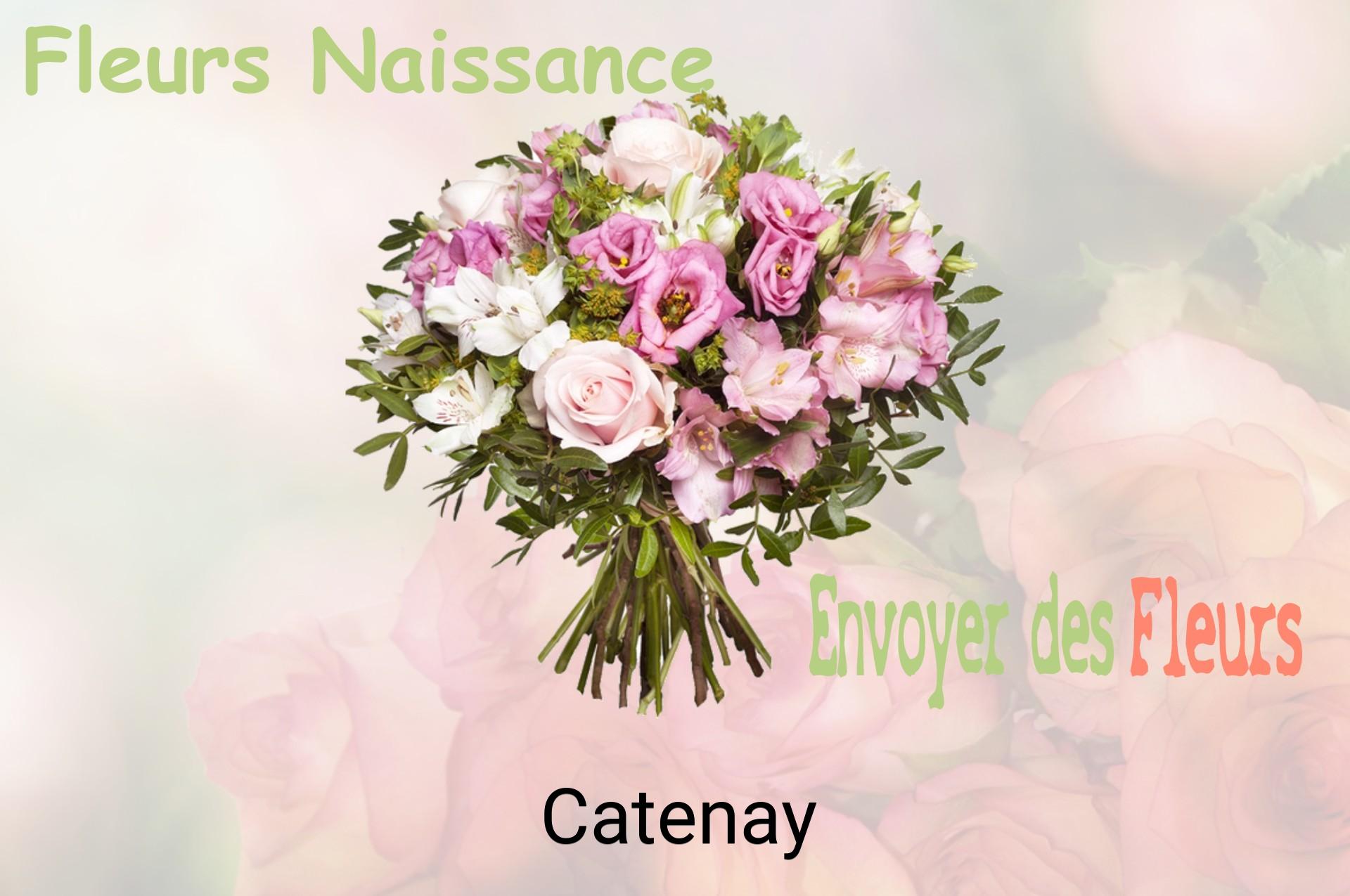 Bouquet de fleurs de naissance livré à Catenay